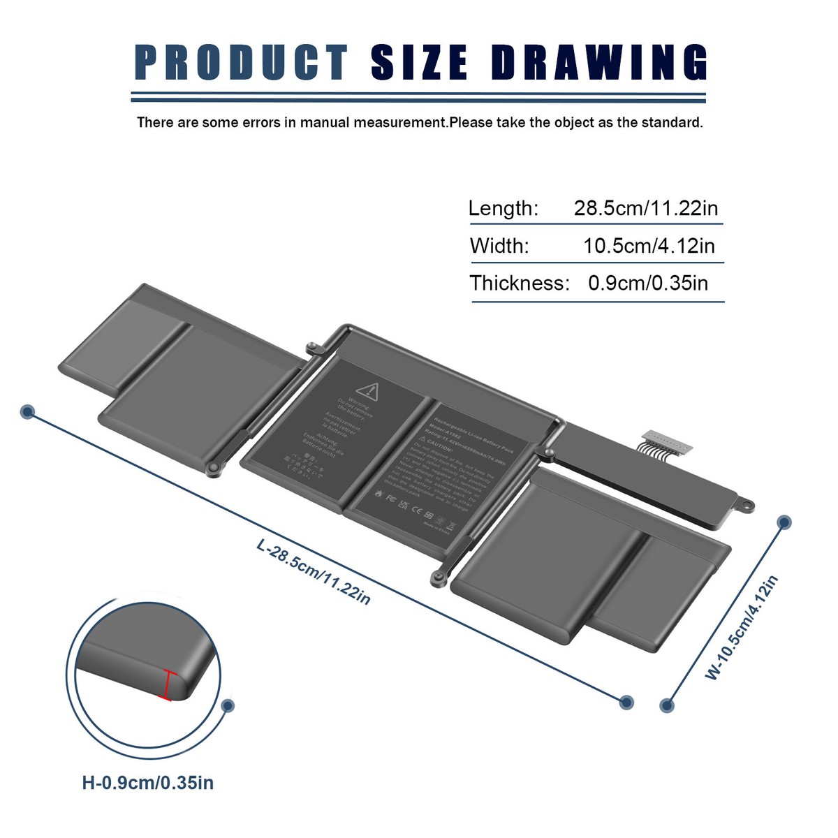 MacBook本体 MacBook Pro 13 A1502 mid 2014 battery ok A1502 MacBook pro Battery A1493 A1582 Higher Capacity for MacBook
