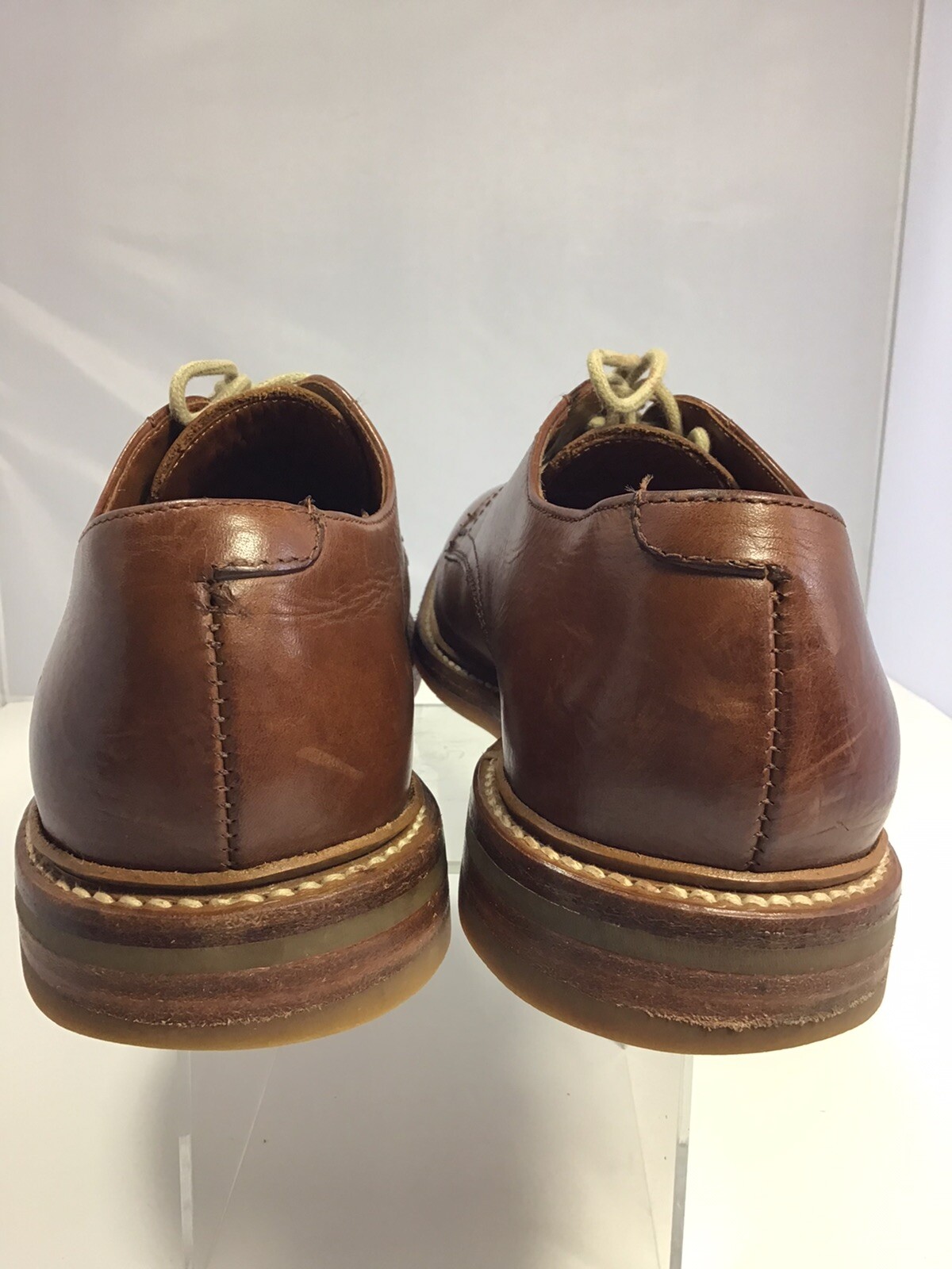 FRYE Men's Oxford Shoes Brown Leather Made in Mexico.… Gem