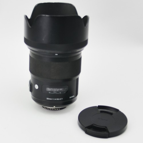 Sigma DG 50mm F1.4 Art HSM Prime Autofokus Objektiv Nikon DLSR F&R Caps & Hood - Bild 11 von 13