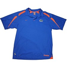 Nike Florida Gators Shirt Men's XL Blue Short Sleeve Nike Fit Team Polo NCAA