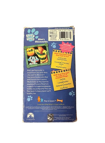 Blues Clues - Blues Discoveries (VHS, 1999) READ DESCRIPTION - Imagen 3 de 16