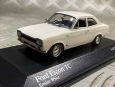 Minichamps 1/43 Ford Escort Twincam '68 White Minicar Model Car