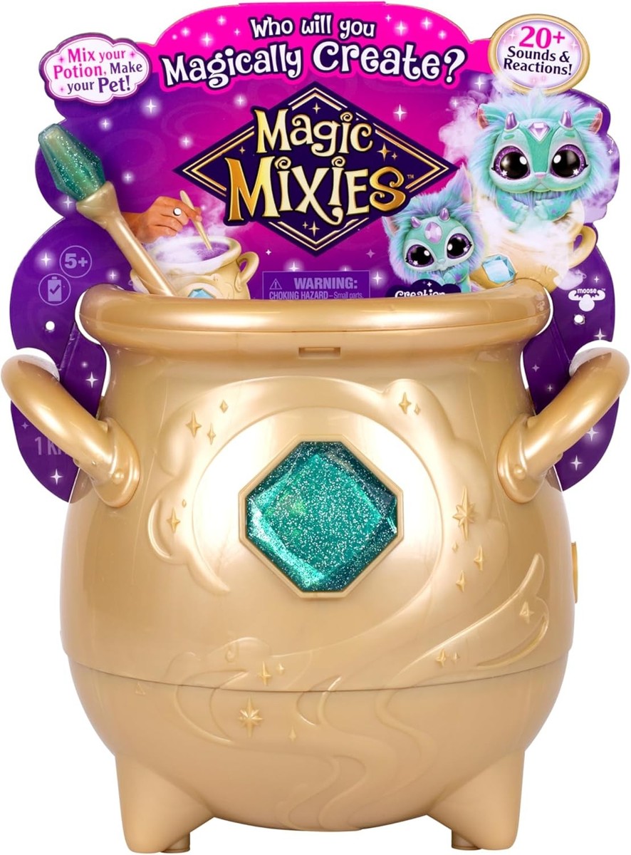 Magic Mixies - Magical Real Misting Gold Cauldron with 8 Inch Non