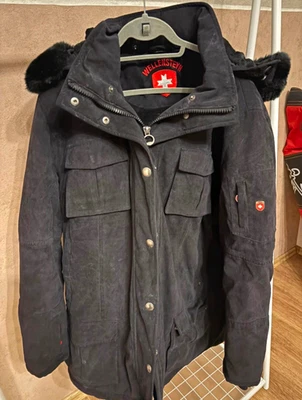 Wellensteyn Schneezauber Parka schwarz 3XL mit Kapuze Fellbesatz lang - Bild 1 von 4