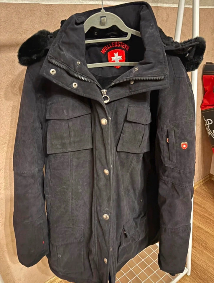 Wellensteyn Schneezauber Parka schwarz 3XL mit Kapuze Fellbesatz lang - Bild 1 von 4