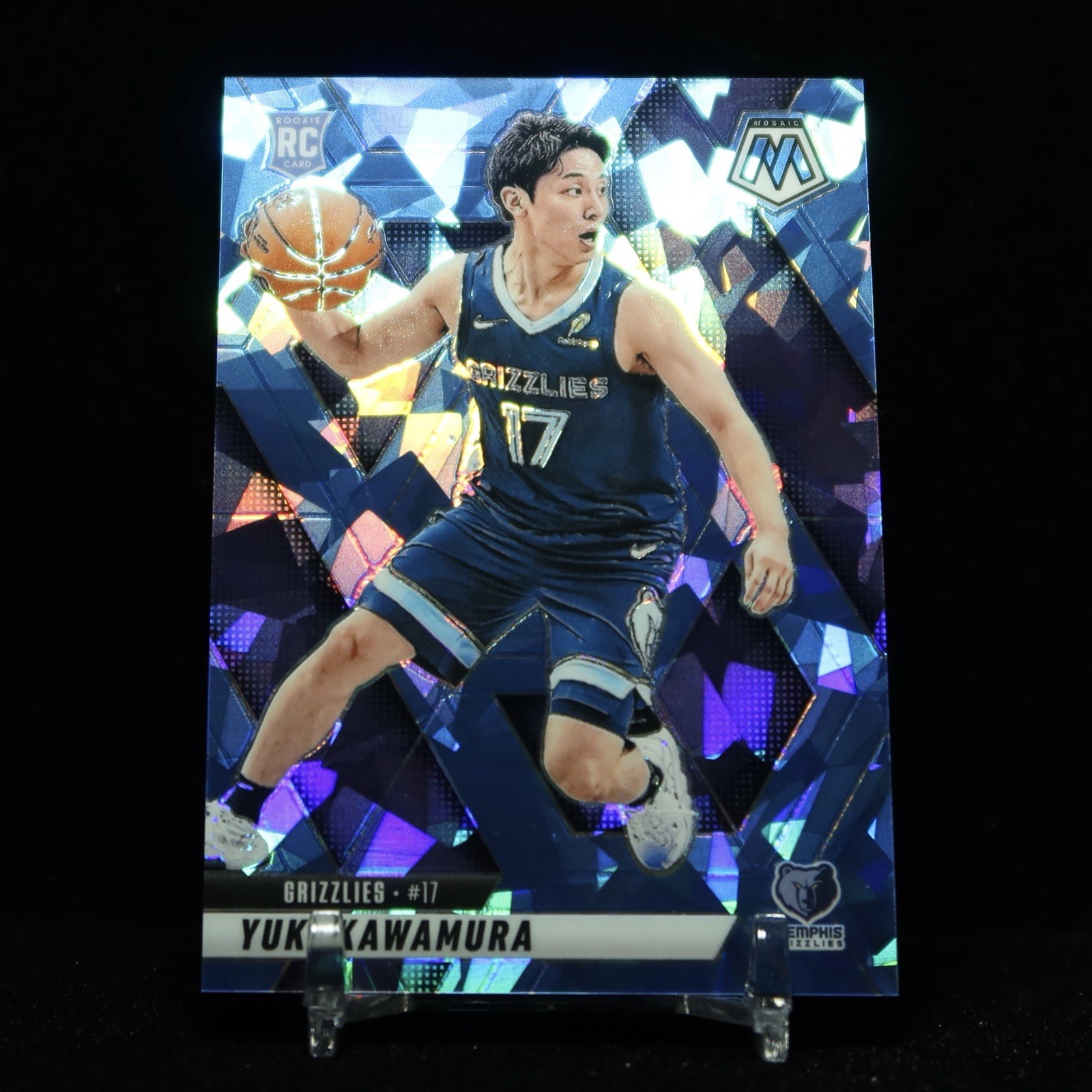 2024-25 Panini Mosaic - Rookies Yuki Kawamura #209 Ice Mosaic Prizm /125 (RC)
