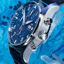 IWC Pilot Chronograph Watch Blue Dial 41mm IW388101 2025 Warranty to 2033 8