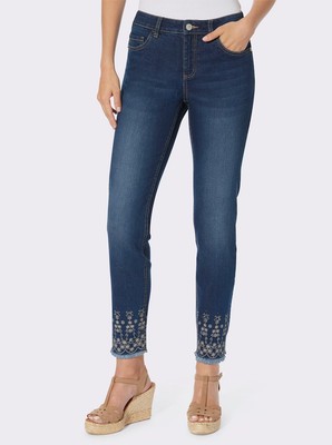 Jeans Blau 34 Damen Heine Push-up-Effekt ''blue-stone-washed'' UVP: 69,99  1.301