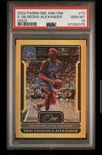 2022-23 Panini One and One - Shai Gilgeous-Alexander #73 Gold /10