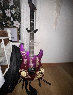 ESP Kirk Hammett Ouija Purple Electric Guitar 6 String Right-Handed with Gig Bag