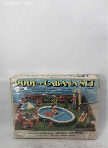 Vintage Empire Multicolor Pool And Cabana Set For Barbie Skipper And Cher
