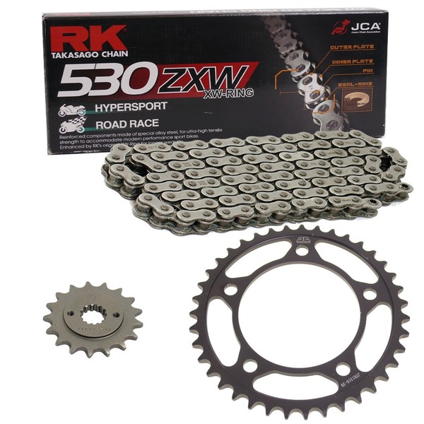 Kettensatz Kawasaki ZX-14 Ninja 07-11 Kette RK 530 ZXW 116 Offen 17/41-image