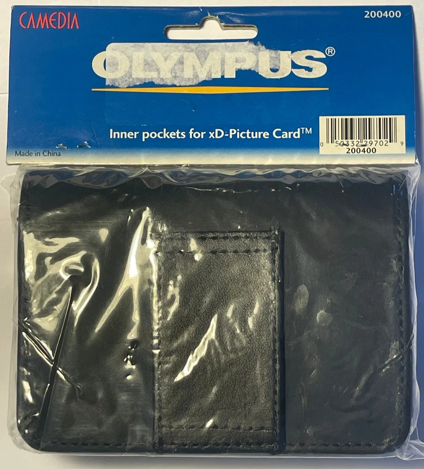 Funda de cuero Olympus para cámaras C-50C-60 y Stylus con bolsillo interior para tarjeta Foto 2 de 4