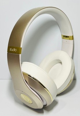 Beats by Dr. Dre Studio WIRED  Over The Ear Headphones - Gold  WITH NEW EAR PADS
