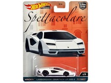 Lamborghini Countach LPI 800-4 White "Spettacolare" Series by Hot Wheels