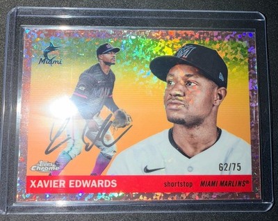 Xavier Edwards 2025 Topps Chrome Platinum Rose Gold Mini Diamond /75