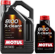 Motul 8100 X-clean+ 5W-30 MB 229.51 BMW VW 50700 C3 Motoröl 5+1 Liter = 6 Liter