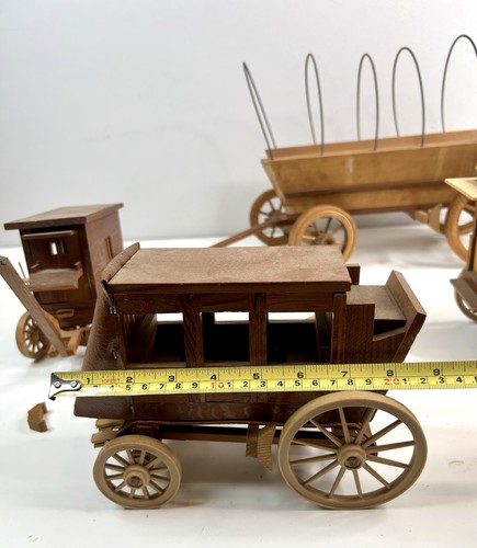 Primitive Wooden Omnibus Craft Trolley Car, Stagecoaches & Wagon. Needs Work - Picture 13 of 15