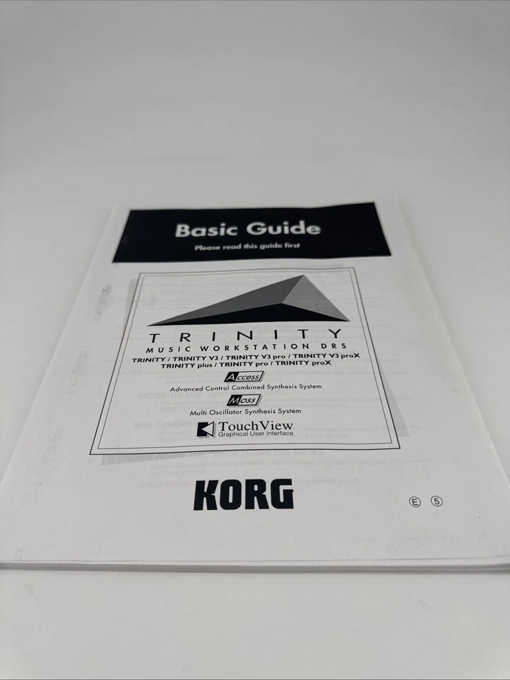 KORG Trinity / plus Trinity pro proX Workstation Original Basic Guide Manual # 1 - Image 3 of 4