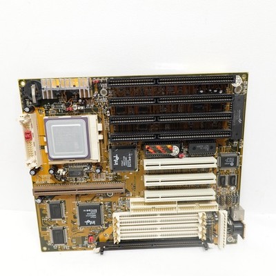 FIC PA-2012 Socket 7 Motherboard AMD K6-2 350MHz AT Baby AT Vintage