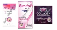 3 Pack Gelasimi, Simifol Iron, Simi Collagen