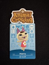 PACK FRESH Merry 252 Animal Crossing Series 3 Amiibo Card, Authentic Nintendo