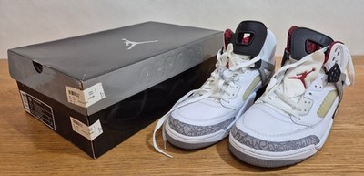 NIKE VINTAGE JORDAN SPIZ'IKE BASKETBALLSCHUHE/TURNSCHUHE UK 12 US 13 WHITE CEMENT