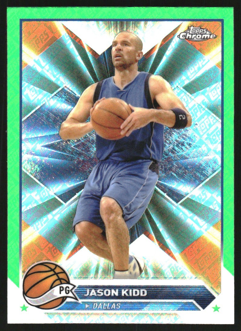 2023-24 Topps Chrome Green Topps Refractors #77 Jason Kidd - BSK