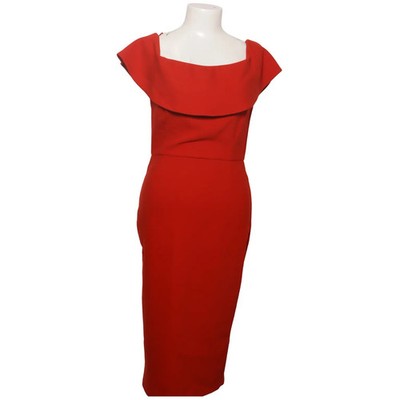 Zara Basic Collection, Kleid, Größe: S, Rot, Polyester, Einfarbig, Damen #er3