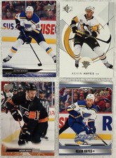 St. Louis Blues/Penguins/flyers/Kevin Hayes/Lot Of Four Hockey Cards ￼