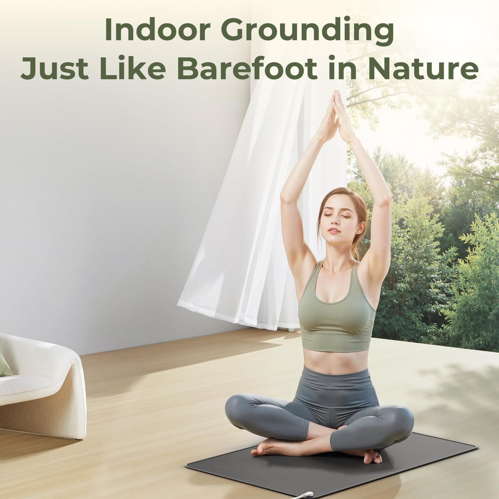 Grounding Mat for Feet,Sleep, Energy, Pain Relief, Inflammation, and Wellness...