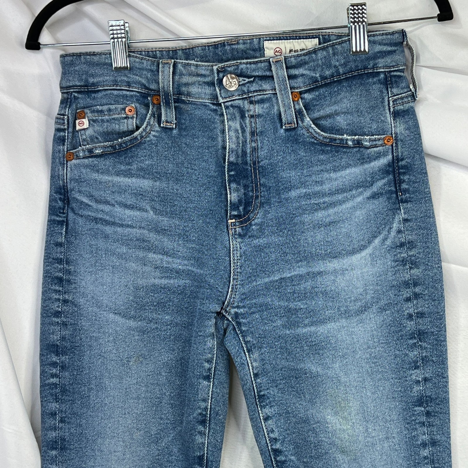 AG Adriano Goldschmied Farrah Boot Crop High Rise Jeans 25x30 thumbnail 7
