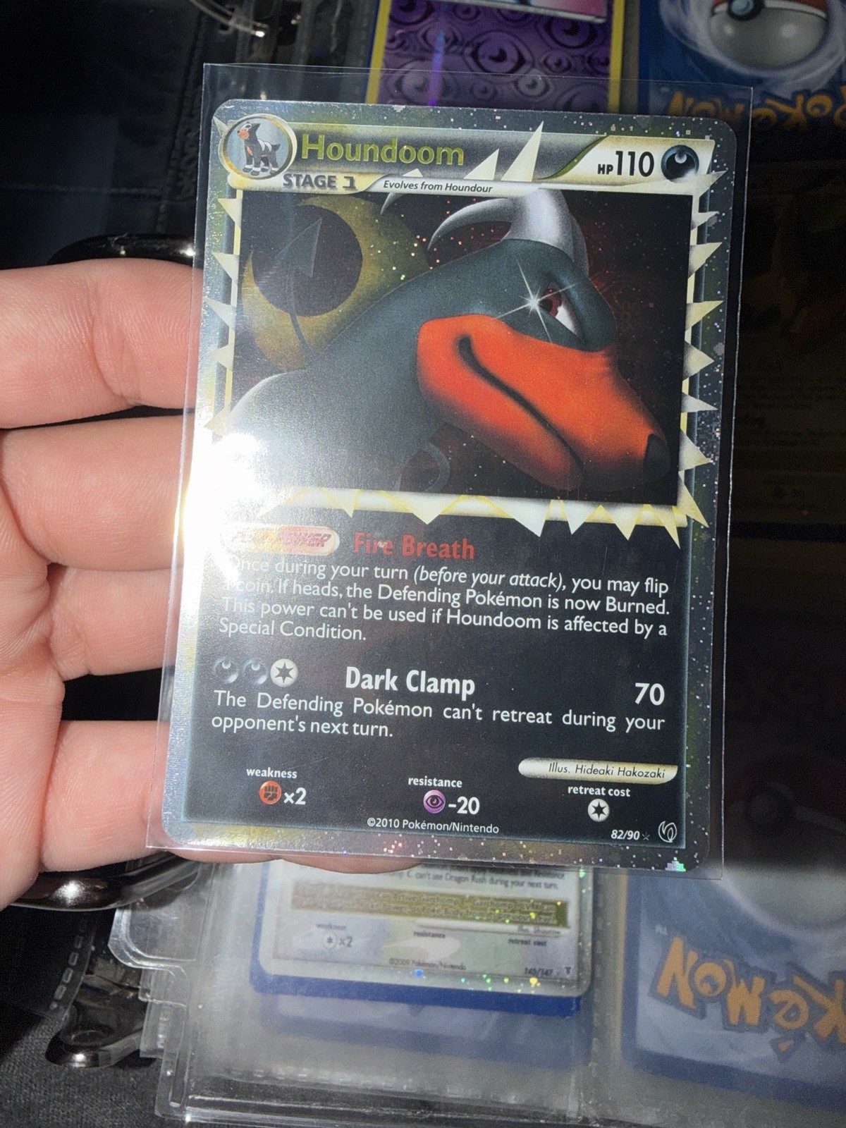 Houndoom (Prime) 82/90 Undaunted Holo Pokemon TCG Near Mint Nm