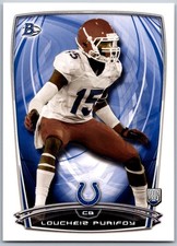 2014 Bowman 81 Loucheiz Purifoy Rookies Indianapolis Colts Football Card