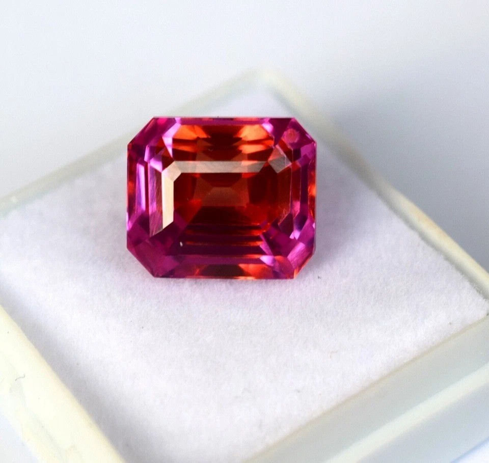 Sapphire Pitambari Natural 14-15 Ct Emerald Cut EGL Certified Gemstone