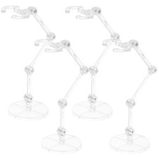 4 Pcs Plastic Display Accessory Figure Holder for Model Doll Stand