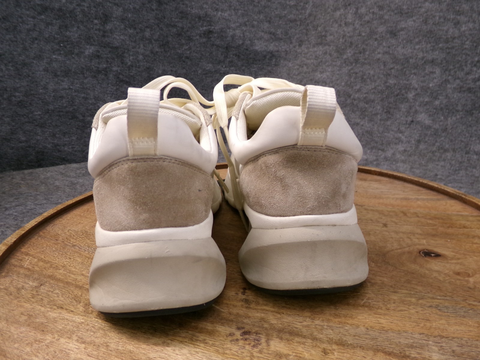 Tory Burch Good Luck Trainer Women 7 White/New Ivory/Cerbiatto Suede Shoes 83833 thumbnail 5