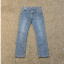 Tommy Hilfiger Boys Straight Leg Blue Denim Jeans Light Wash Size 16