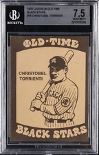 1974 LAUGHLIN OLD-TIME BLACK STARS #18 CHRISTOBEL TORRIENTI BGS 7.5