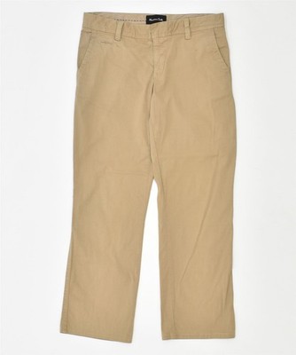 MASSIMO DUTTI Womens Chino Trousers W30 L27 Brown Cotton X202