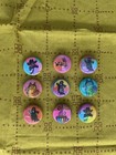 Lot Of 9 😸☕️ Handmade 🌼👻 1 Inch Cat, Ghosts & Flower Pin Buttons Pinbacks Set — photo 5