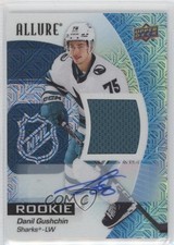 2023-24 Upper Deck Allure Rookies Blue Line Jersey 31/75 Danil Gushchin Auto 2pw