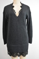 Brochu Walker Amiri Looker Dress Size XS Dark Charcoal Wool Cashmere On Sale ns