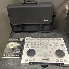 Hercules Dj Console Rmx Dj Controller 4-in/4-out Audio w/carrying case Untested