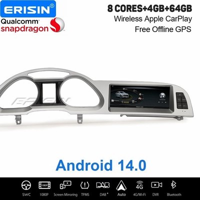 Android 16 Autoradio Navi Für Audi A6 Qualcomm 8 Kern CarPlay 64GB Bluetooth USB