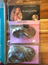 Cashmere Hair 12" Clip In Hair Extensions Pale Ash Blonde 100 Remy Human Hair