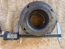 Lathe Chuck Adapter Back Plate 2-1/4-8 Flat Nose, 3 Bolt Holes 6.37" OD