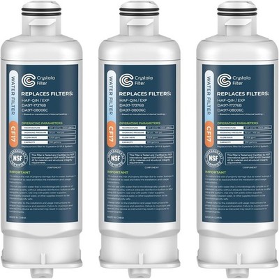 3 Pack Water Filter Replacement for DA97-17376B Samsung HAF-QIN RF23M8070SR, NOB