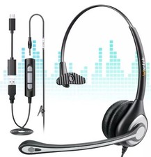 Wantek A600 Call Center Phone Headset USB - New - Fast Shipping