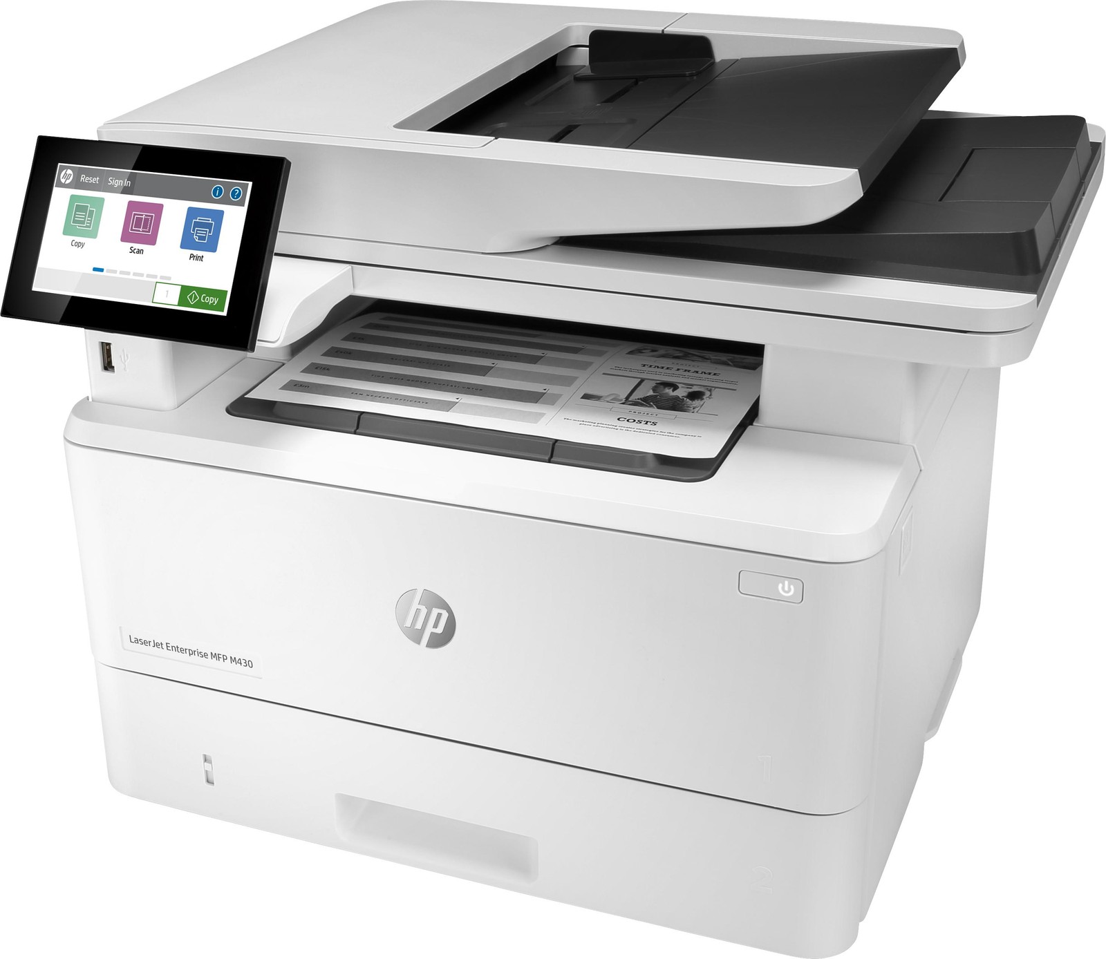 Hp Nero/Bianco Multifunzione Laser M430f A4 B/N 40 Ppm Fronte/Retro, Usb/Lan 4In1 - Immagine 4